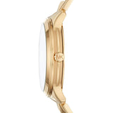 Michael Kors Runway Mercer Crystals Gold Dial Gold Steel Strap Watch For Women - MK6714