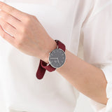 Daniel Wellington Classic Roselyn Black Dial Red NATO Strap Dial Watch For Women - DW00100270