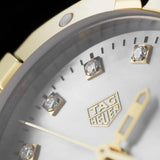 Tag Heuer Aquaracer Diamonds Mother of Pearl Dial Two Tone Steel Strap Watch for Men - WBD1422.BB0321