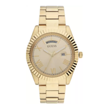 Guess Connoisseur Gold Dial Gold Steel Strap Watch for Men - GW0265G2