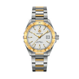 Tag Heuer Aquaracer Calibre 5 Automatic White Dial Two Tone Steel Strap Watch for Men - WAY2151.BD0912