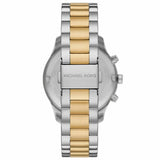 Michael Kors Berkley Chronograph Silver Dial Two Tone Steel Strap Watch For Women - MK7415