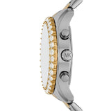 Michael Kors Berkley Chronograph Silver Dial Two Tone Steel Strap Watch For Women - MK7415