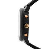 Lacoste 12.12 Chronograph Black Dial Black Silicon Strap Watch for Men - 2011247