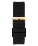 Guess Venus Diamonds Black Dial Black Rubber Strap Watch for Women - GW0118L1