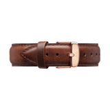Daniel Wellington Dapper St Mawes White Dial Brown Leather Strap Watch For Men - DW00100083