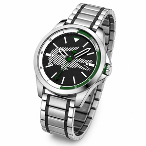 Lacoste Capbreton Gray Dial Two Tone Steel Strap Watch for Men - 2010943