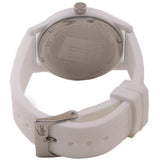 Lacoste 12.12 White Dial White Silicone Strap Watch for Men - 2011039