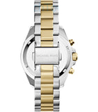 Michael Kors Bradshaw Chronograph Silver Dial Two Tone Steel Strap Watch For Women - MK5912
