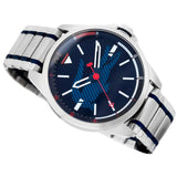 Lacoste Capbreton Blue Dial Silver Steel Strap Watch for Men - 2010944