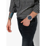 Lacoste Capbreton Blue Dial Silver Steel Strap Watch for Men - 2010944