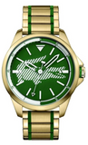 Lacoste Capbreton Green Dial Two Tone Steel Strap Watch for Men- 2010962