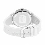 Lacoste 12.12 White Dial White Silicon Strap Watch for Men - 2010984