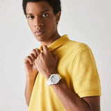 Lacoste 12.12 White Dial White Silicon Strap Watch for Men - 2010984