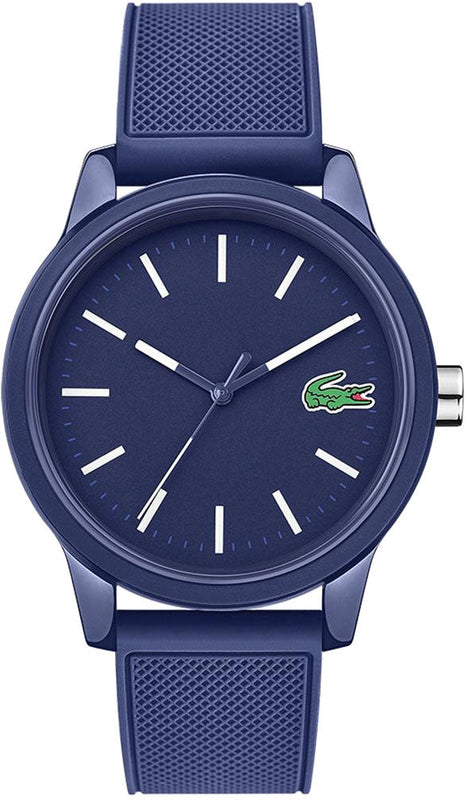 Lacoste 12.12 Blue Dial Blue Silicon Strap Watch for Men - 2010987