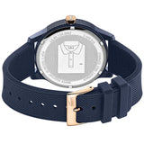 Lacoste 12.12 Navy Blue Dial Navy Blue Silicone Strap Watch for Men - 2011011
