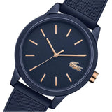 Lacoste 12.12 Navy Blue Dial Navy Blue Silicone Strap Watch for Men - 2011011