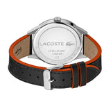 Lacoste Continental Green Dial Black Leather Strap Watch for Men - 2011019