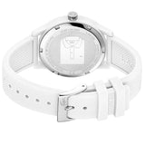Lacoste 12.12 White Dial White Silicone Strap Watch for Men - 2011039