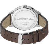 Lacoste Continental Blue Dial Brown Leather Strap Watch for Men - 2011040