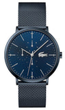 Lacoste Moon Blue Dial Blue Mesh Strap Watch for Men - 2011058