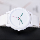 Lacoste 12.12 White Dial White Silicone Strap Watch for Men - 2011069