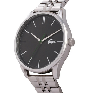 Lacoste Vienna Gray Dial Gray Steel Strap Watch for Men - 2011073T