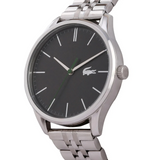 Lacoste Vienna Gray Dial Gray Steel Strap Watch for Men - 2011073T