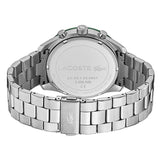 Lacoste Boston Chronograph Green Dial Silver Steel Strap Watch for Men - 2011080