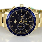Lacoste Boston Blue Dial Gold Steel Strap Watch for Men - 2011096