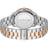 Lacoste Boston Gray Dial Two Tone Steel Strap Watch for Men - 2011112