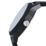 Lacoste 12.12 Black Dial Black Silicon Strap Watch for Men - 2011134