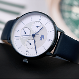 Lacoste Club White Dial Blue Leather Strap Watch for Men - 2011140