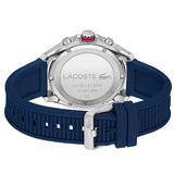 Lacoste Tiebreaker Chronograph Blue Dial Blue Silicon Strap Watch for Men - 2011154