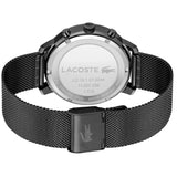 Lacoste Replay Black Dial Black Steel Strap Watch for Men - 2011194