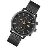 Lacoste Replay Black Dial Black Steel Strap Watch for Men - 2011194