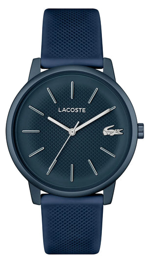 Lacoste 12.12 Move Blue Dial Blue Silicon Strap Watch for Men - 2011241