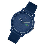 Lacoste 12.12 Chronograph Blue Dial Blue Silicone Strap Watch for Men - 2011244