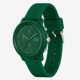 Lacoste 12.12 Chronograph Green Dial Green Silicon Strap Watch for Men - 2011245