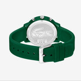 Lacoste 12.12 Chronograph Green Dial Green Silicon Strap Watch for Men - 2011245