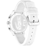 Lacoste 12.12 Chronograph White Dial White Silicon Strap Watch for Men  - 2011246