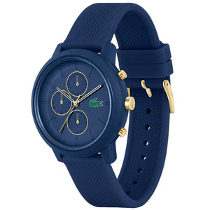 Lacoste 12.12 Blue Dial Blue Silicon Strap Watch for Men - 2011248