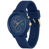 Lacoste 12.12 Blue Dial Blue Silicon Strap Watch for Men - 2011248