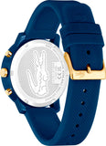 Lacoste 12.12 Blue Dial Blue Silicon Strap Watch for Men - 2011248
