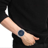 Lacoste Replay Chronograph Blue Dial Silver Mesh Strap Watch for Men - 2011256