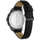 Lacoste Apext Black Dial Black Leather Strap Watch for Men - 2011296