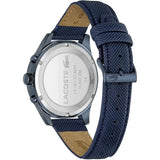 Lacoste Apext Blue Dial Blue Leather Strap Watch for Men - 2011297