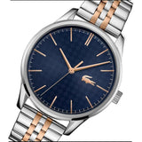 Lacoste Vienna Blue Dial Two Tone Steel Strap Watch for Men - 2011048