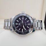 Tag Heuer Aquaracer Quartz Black Dial Silver Steel Strap Watch for Women - WAY131K.BA0748