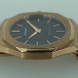 D1 Milano Ultra Thin Brown Dial Gold Steel Strap Watch for Men - D1-UTBJ13
